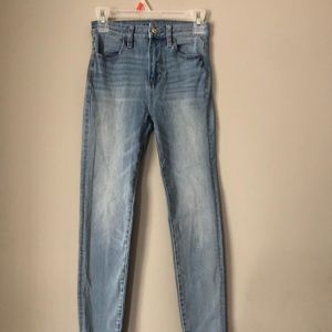Light Blue High Rise American Eagle Jeans